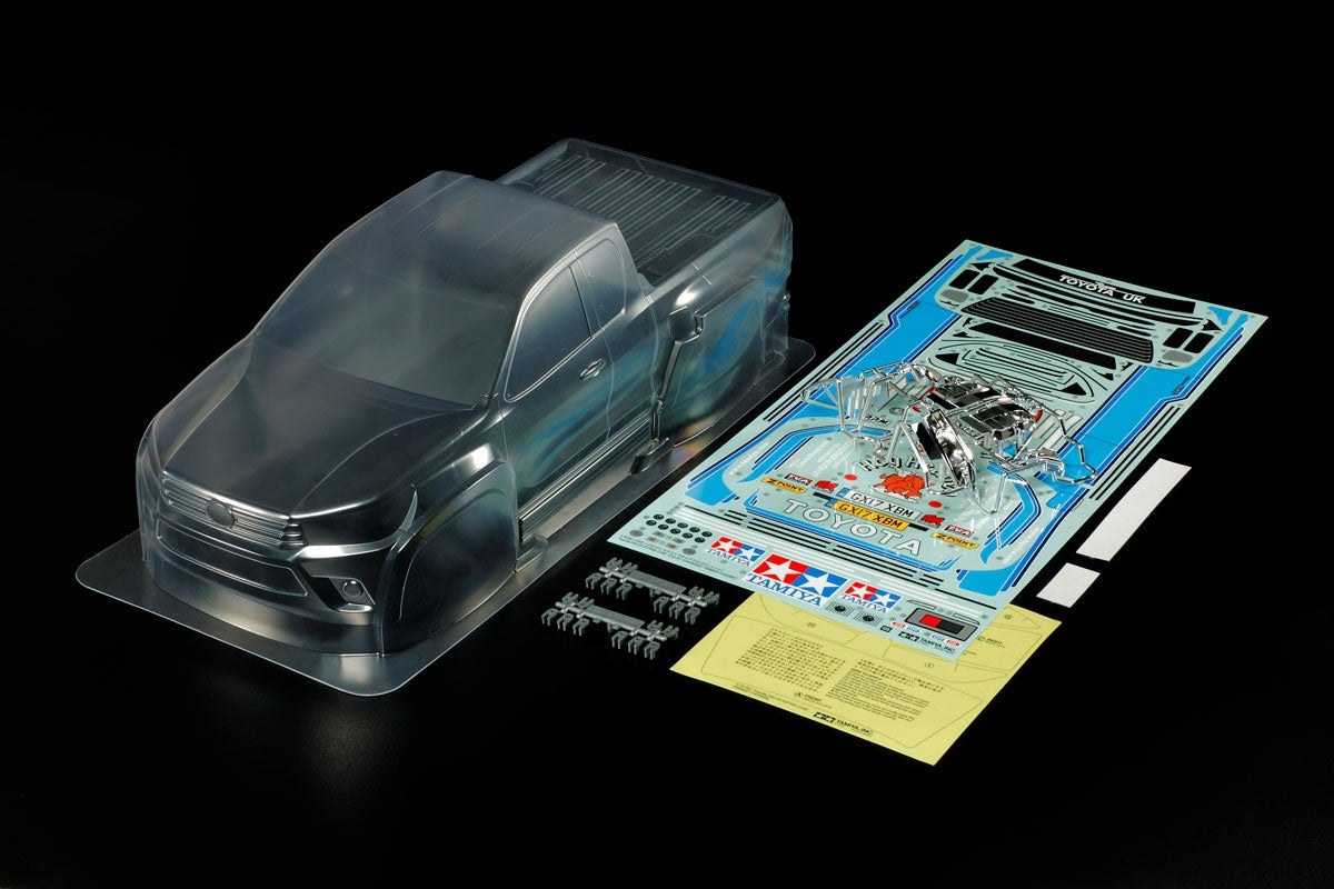 Tamiya 1/10 Toyota Hilux Extra Cab Clear Body | EuroRC.com