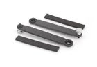Xray Battery Mount Strap - 2.5 mm Graphite For 3 Batt. - Set