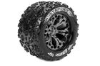 Louise RC 1:10 MT-Spider 2.8" Monster Truck Tire on Black Chrome Wheel - ARRMA Offset - Sport (2)