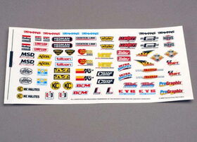 Traxxas Decal sheet, racing sponsors