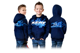 Xray Junior Sweater Hooded With Zipper - Blue (L)