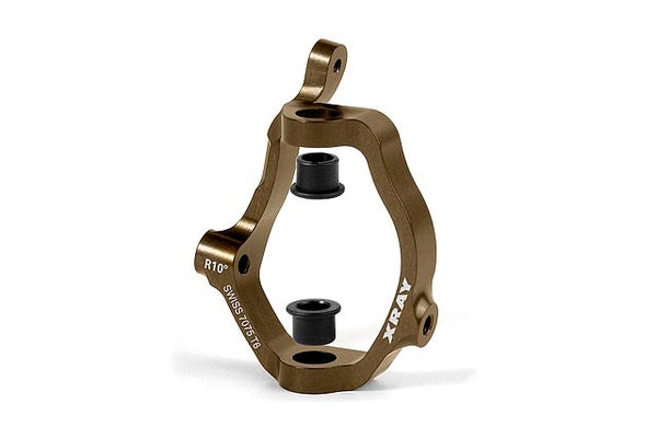 Xray XB808 Alu Caster Block 10&deg; Right - Swiss 7075 T6 - Hard Coated