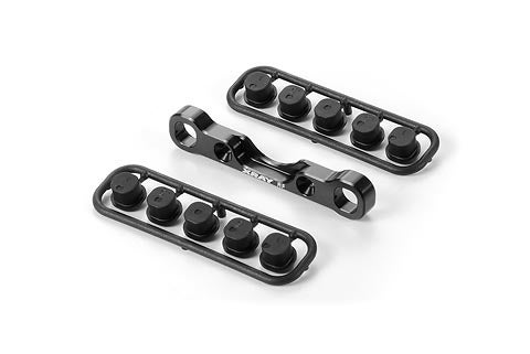 Xray XB8 Alu Rear Lower Susp. Holder - Front - Rf - Swiss 7075 T6