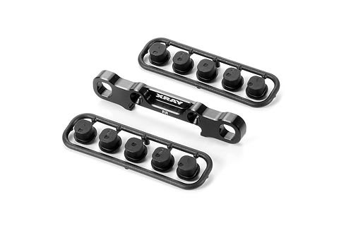 Xray XB8 Alu Rear Lower Susp. Holder - Rear - Rr - Swiss 7075 T6