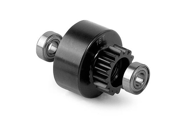 Xray Clutch Bell 16T With Oversized 5X12X4mm Ball-Bearings - V2