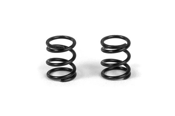 Xray Front Coil Spring 3.6X6X0.5mm; C=5.0 - Black (2)