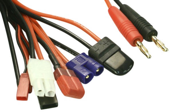 EuroRC Charging Cable Deans - Futaba - JST - Tamiya - EC3 - TRX - DIY