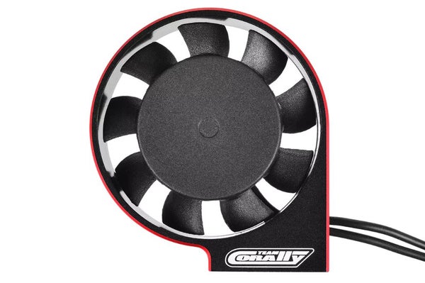Team Corally - Ultra High Speed Cooling Fan XF-40 w/BEC connector 40mm - BlackRed