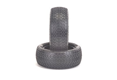Schumacher 1:10 Honeycomb 4WD Front Tyres - Yellow (2)