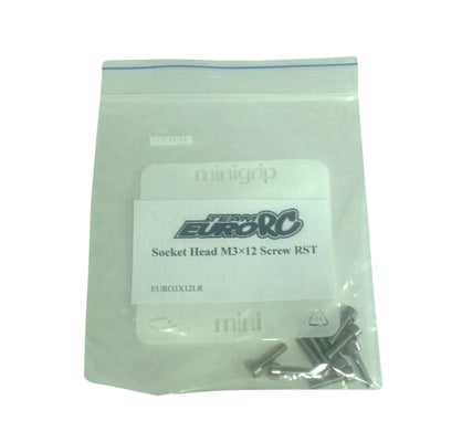 EuroRC Socket Head M3x12 RST Screw (10)