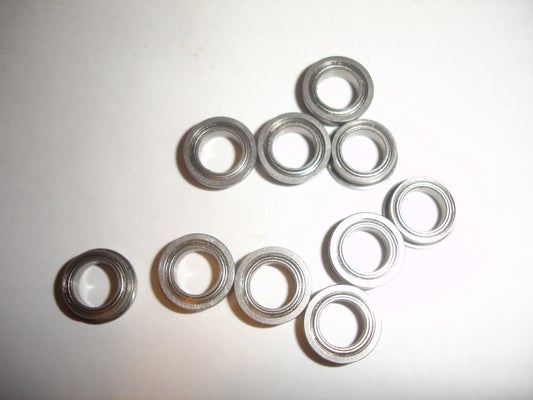 EuroRC 1/4x3/8x1/8 FR168ZZ Flanged Ball Bearing (10)